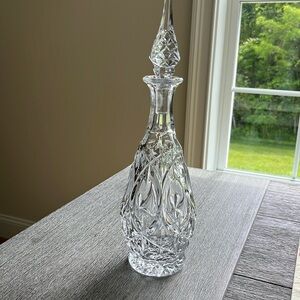 Vintage crystal decanter